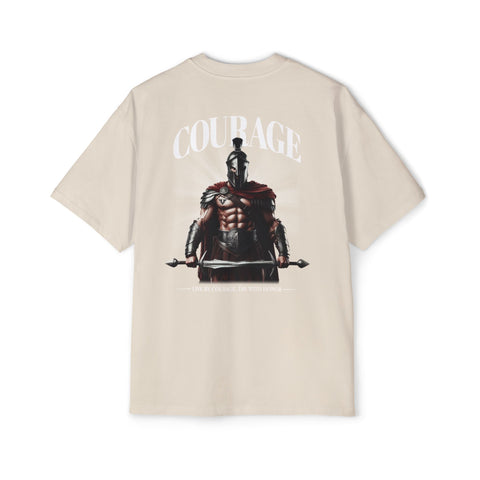 Men's Courageous Oversized Tee - Live By Courage, Die With Honor